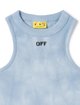 Синий костюм Off-White с принтом из хлопка и эластана: фото 4 - Invogue
