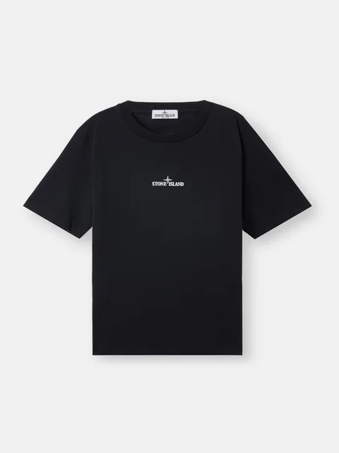 Черная футболка Stone Island из хлопка - купить на Invogue — арт