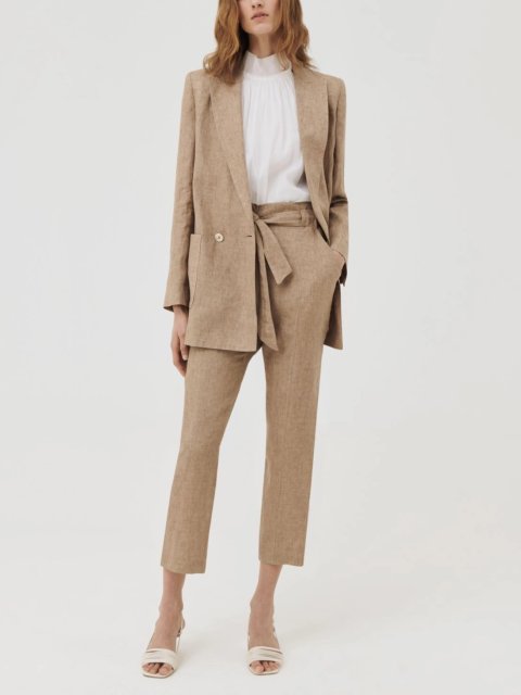 Бежевий жакет MARELLA: фото 2 - Invogue