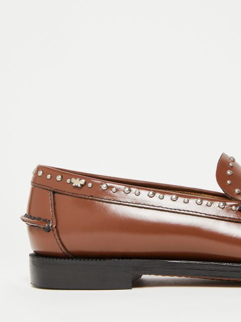 Коричневі лофери Weekend Max Mara шкіряні: фото 5 - Invogue