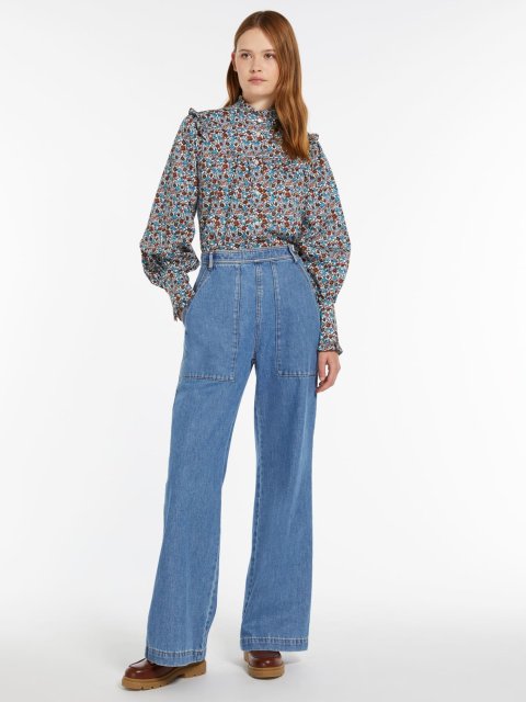 Сорочка WEEKEND MAX MARA з квітковим принтом: фото 4 - Invogue
