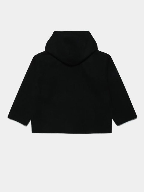 Черное худи MM6 MAISON MARGIELA KIDS: фото 1 - Invogue