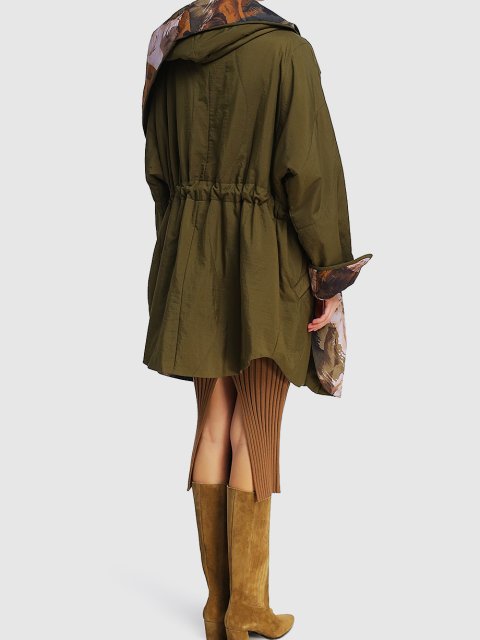 Зеленое пальто KENZO: фото 2 - Invogue