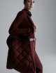 Бордовая куртка MARELLA стеганая: фото 4 - Invogue