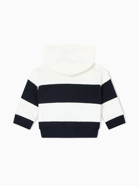 Біло-сині кофта, штани EMPORIO ARMANI KIDS з бавовни: фото 1 - Invogue
