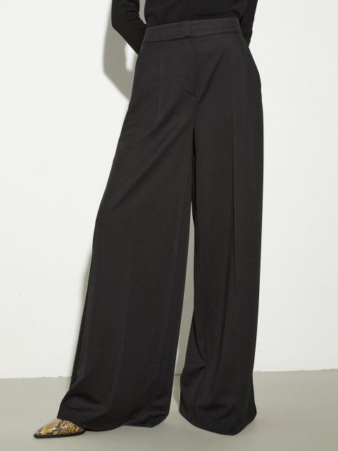 Черные брюки Max&Co трикотажные: фото 2 - Invogue