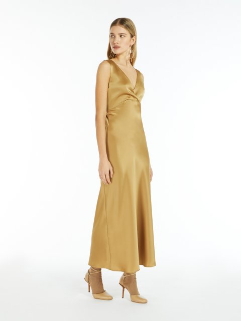 Медова сукня Max Mara атласна: фото 4 - Invogue