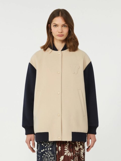 Бежевий бомбер WEEKEND MAX MARA вільного крою: фото 2 - Invogue