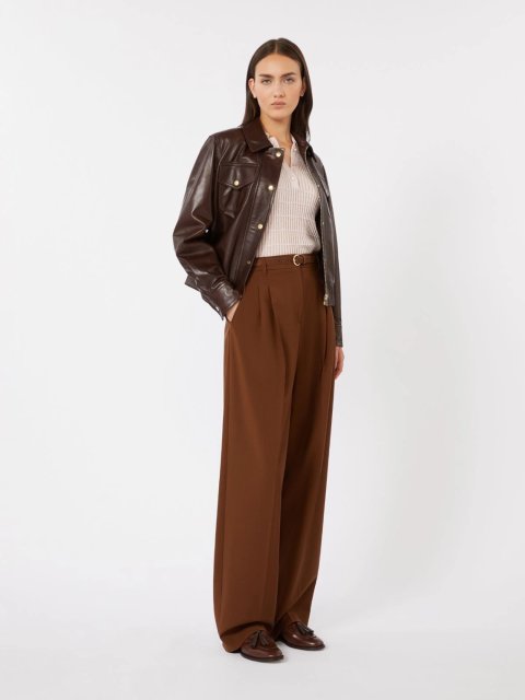 Рожеве поло MAX MARA з шовку та вовни: фото 1 - Invogue