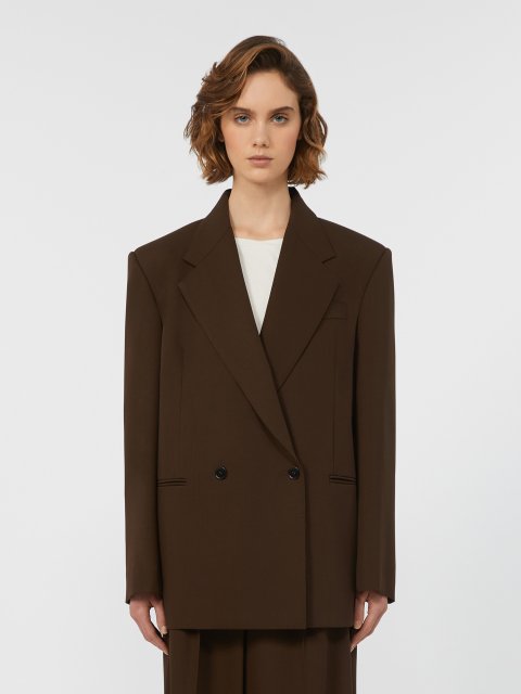 Коричневий жакет WEEKEND MAX MARA з вовни: фото 2 - Invogue