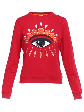 Бордовый свитшот KENZO: фото - Invogue