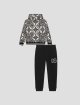 Чорна кофта, штани DOLCE&GABBANA KIDS з бавовни: фото - Invogue