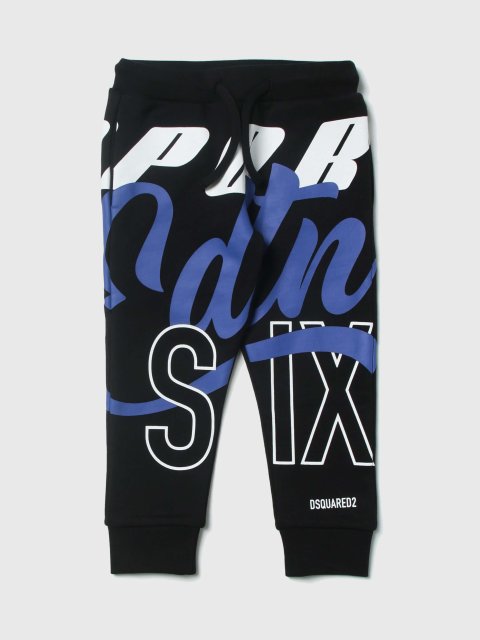 Чорні брюки спорт DSQUARED KID : фото - Invogue