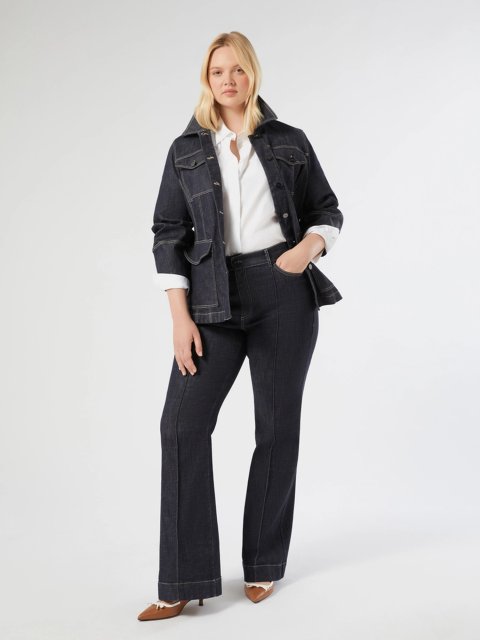 Темно-сині джинси MARINA RINALDI з еластичної бавовни: фото 1 - Invogue