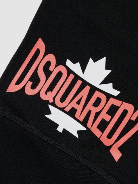 Чорна футболка,ани DSQUARED KID: фото 3 - Invogue