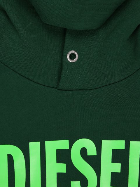Зелёная кофта DIESEL KIDS: фото 2 - Invogue