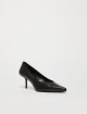 Черные туфли Max Mara кожаные: фото 1 - Invogue