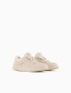 Кремовые кеды EMPORIO ARMANI KIDS из кожи: фото 2 - Invogue