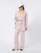 Рожеві брюки MAX MARA з вовни, мохеру та шовку: фото 1 - Invogue