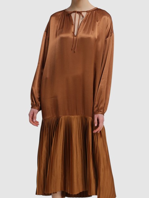 Коричневое платье BY MALENE BIRGER: фото 3 - Invogue