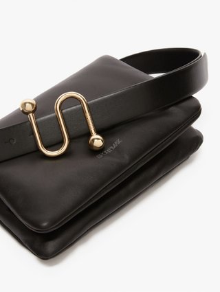 Чорна сумка Sportmax з м’якої шкіри маленька: фото 3 - Invogue