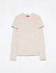 Белая футболка Max&Co из лиоцелла и шерсти: фото - Invogue