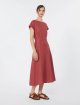 Бордова сукня WEEKEND MAX MARA з чистого льону: фото 1 - Invogue