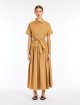 Карамельна сукня Max Mara з бавовняного попліну: фото 3 - Invogue