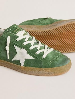 Зелені снікерси GOLDEN GOOSE зі шкіри: фото 2 - Invogue