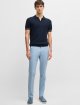 Блакитні брюки BOSS крою slim: фото 1 - Invogue