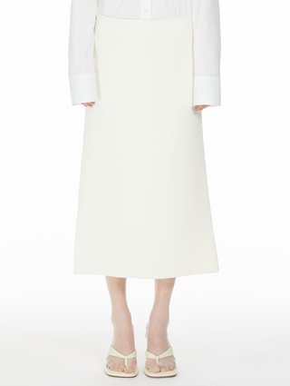 Молочная юбка MAX MARA: фото 1 - Invogue