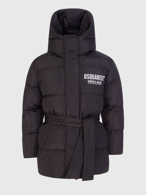 Чорна куртка  DSQUARED KID : фото - Invogue