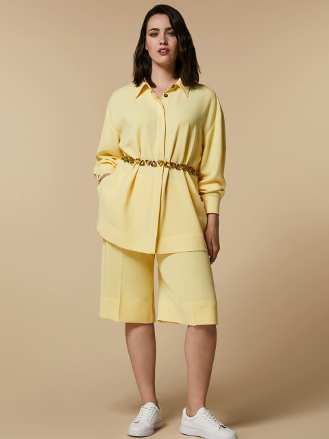 Жовті шорти-бермуди MARINA RINALDI: фото 5 - Invogue