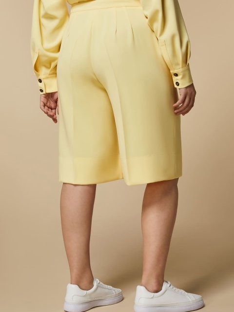 Жовті шорти-бермуди MARINA RINALDI: фото 2 - Invogue