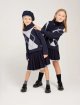 Темно-синій комплект Emporio Armani з берета і шарфа: фото 1 - Invogue