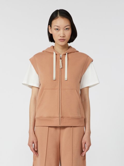 Карамельний жилет WEEKEND MAX MARA з суміші бавовни: фото 2 - Invogue