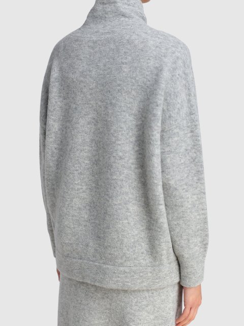 Серый свитер MAX MARA: фото 4 - Invogue