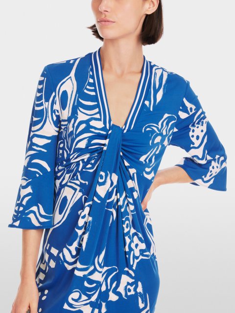 Синя сукня Marc Cain з принтом: фото 4 - Invogue