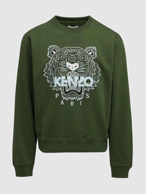 Зелёный свитшот KENZO: фото - Invogue