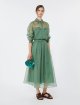 Зелена сорочка з топом Weekend Max Mara з шовкової органзи: фото 1 - Invogue