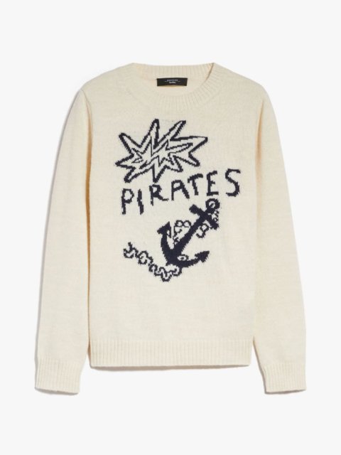 Белый свитер WEEKEND MAX MARA: фото - Invogue