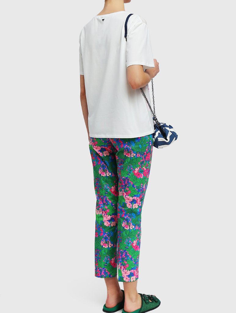 Зелёные брюки WEEKEND MAX MARA: фото 2 - Invogue