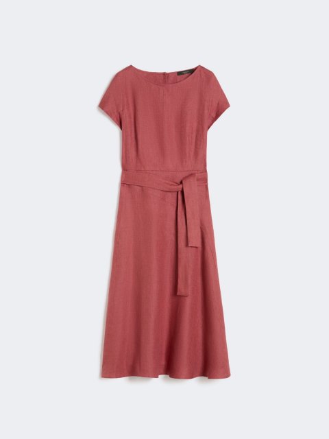 Бордова сукня WEEKEND MAX MARA з чистого льону: фото - Invogue