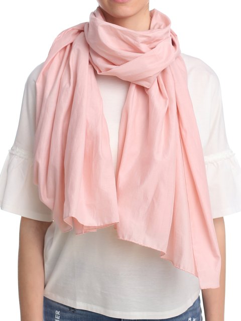 Розовый шарф WEEKEND MAX MARA: фото 3 - Invogue