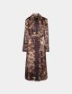 Коричневий тренч Acne Studios з принтом: фото - Invogue