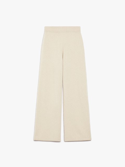 Кремові брюки WEEKEND MAX MARA з суміші вовни: фото - Invogue