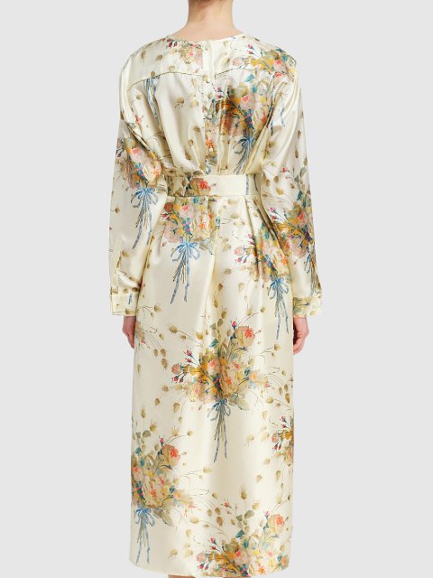 Молочное платье MAX MARA: фото 4 - Invogue