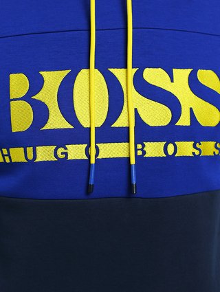 Синее  худи BOSS: фото 5 - Invogue