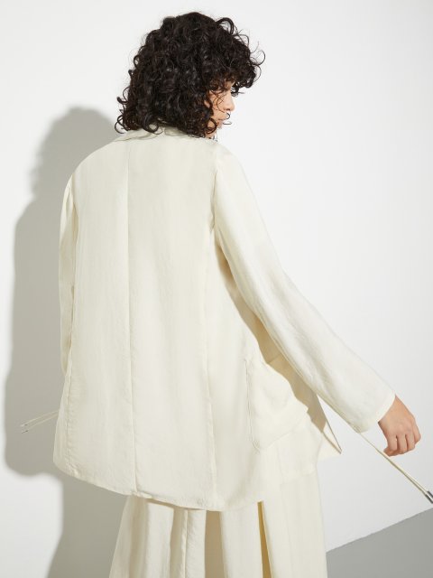 Білий жакет MAX&CO з твілу: фото 3 - Invogue