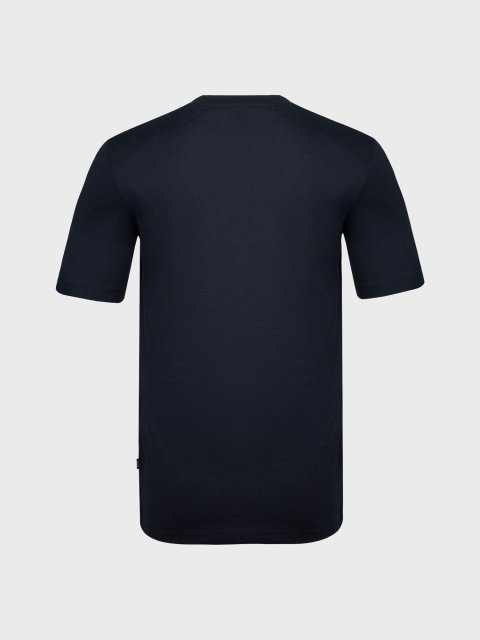 Темно-синя футболка BOSS з бавовни: фото 1 - Invogue